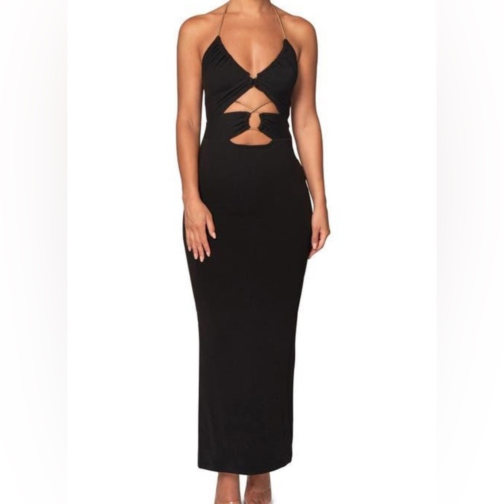 Black Cutout Maxi Dress